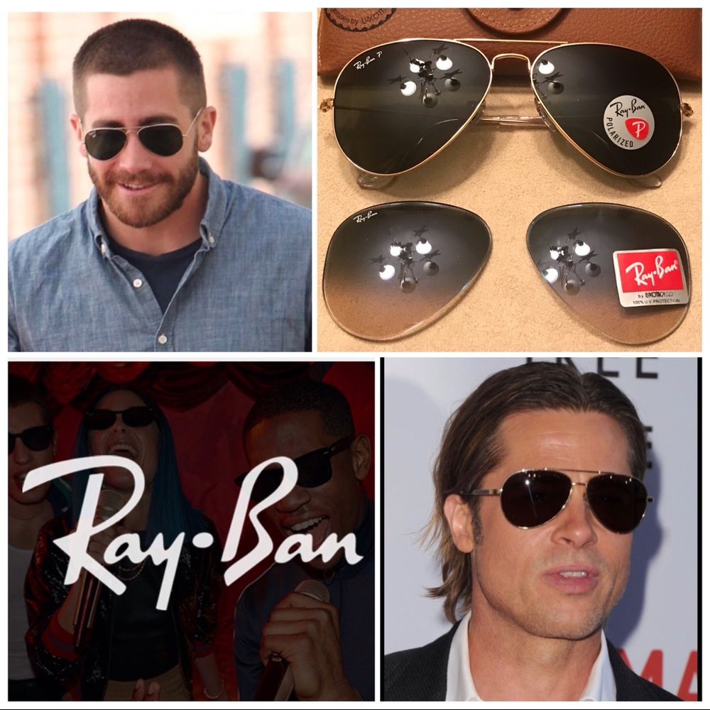 RayBan Polarized Sunglasses & Extra Lenses